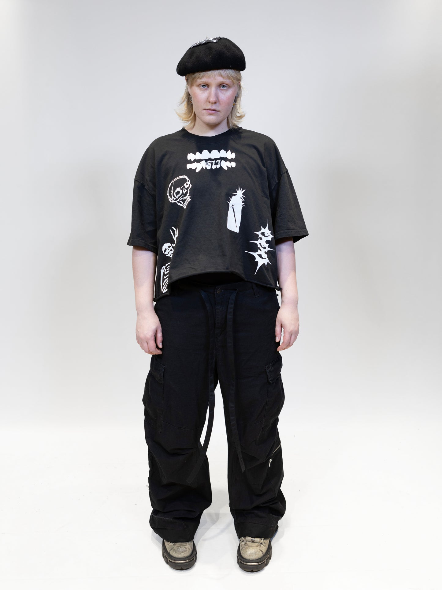 ELIEFFEKT 'CAR GO' PANTS | BLACK COTTON CARGO PANTS