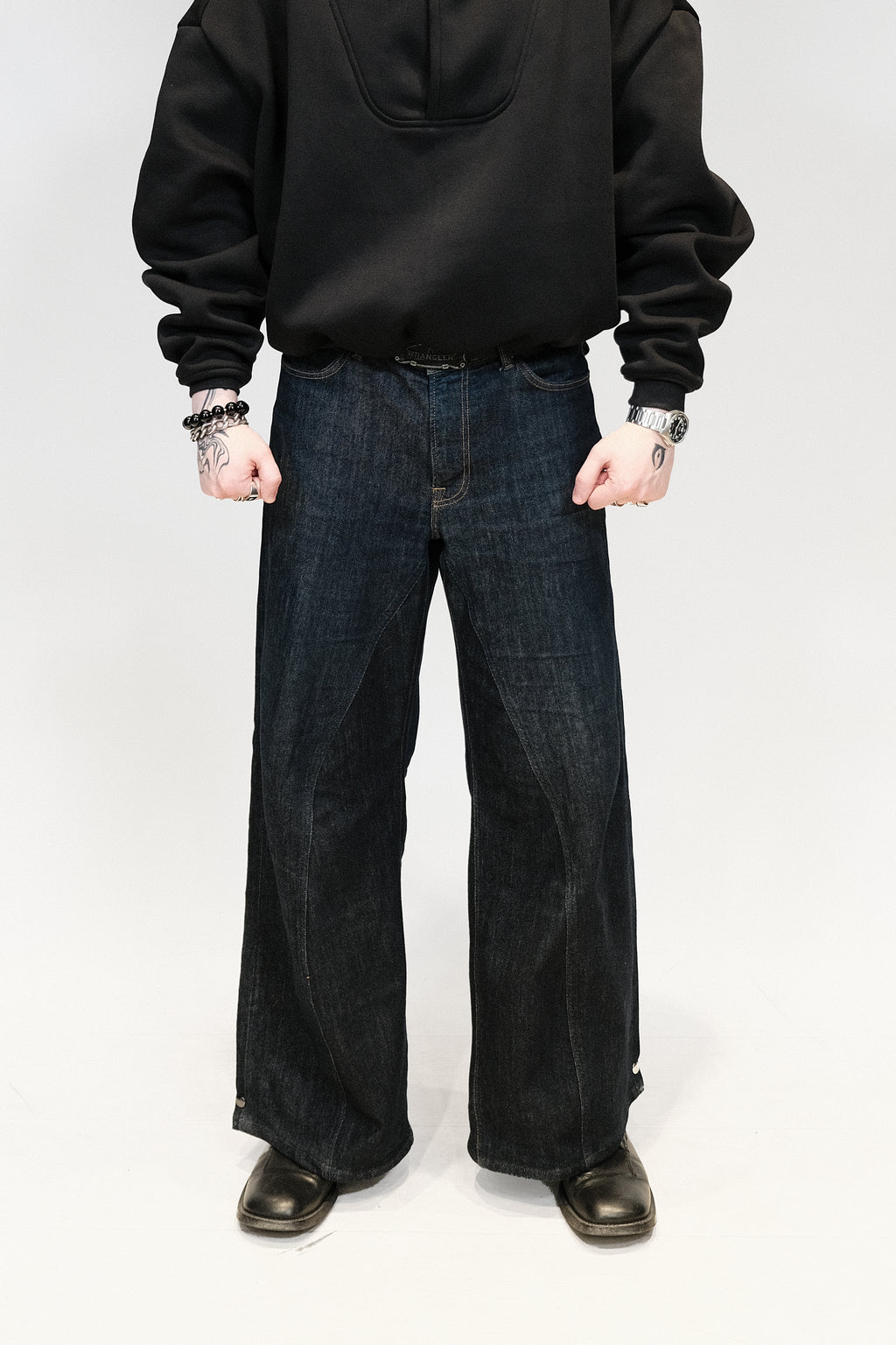 Upcycled 'Transformer' jeans | Blue denim jeans