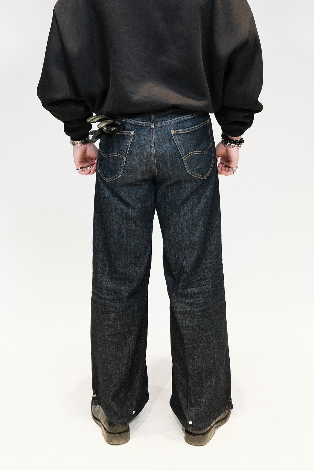 Upcycled 'Transformer' jeans | Blue denim jeans