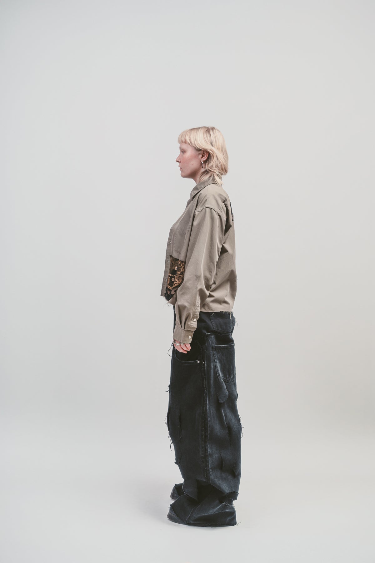 Upcycled 'Ripp' jeans | Dark denim jeans
