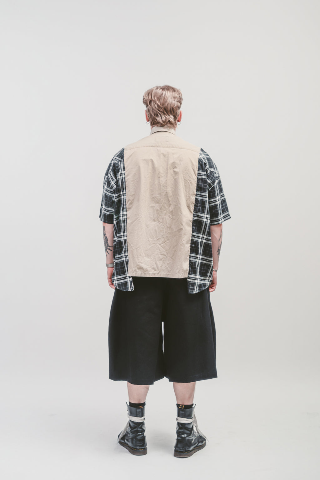 Upcycled 'Fidel' shirt | Short sleeve button up shirt