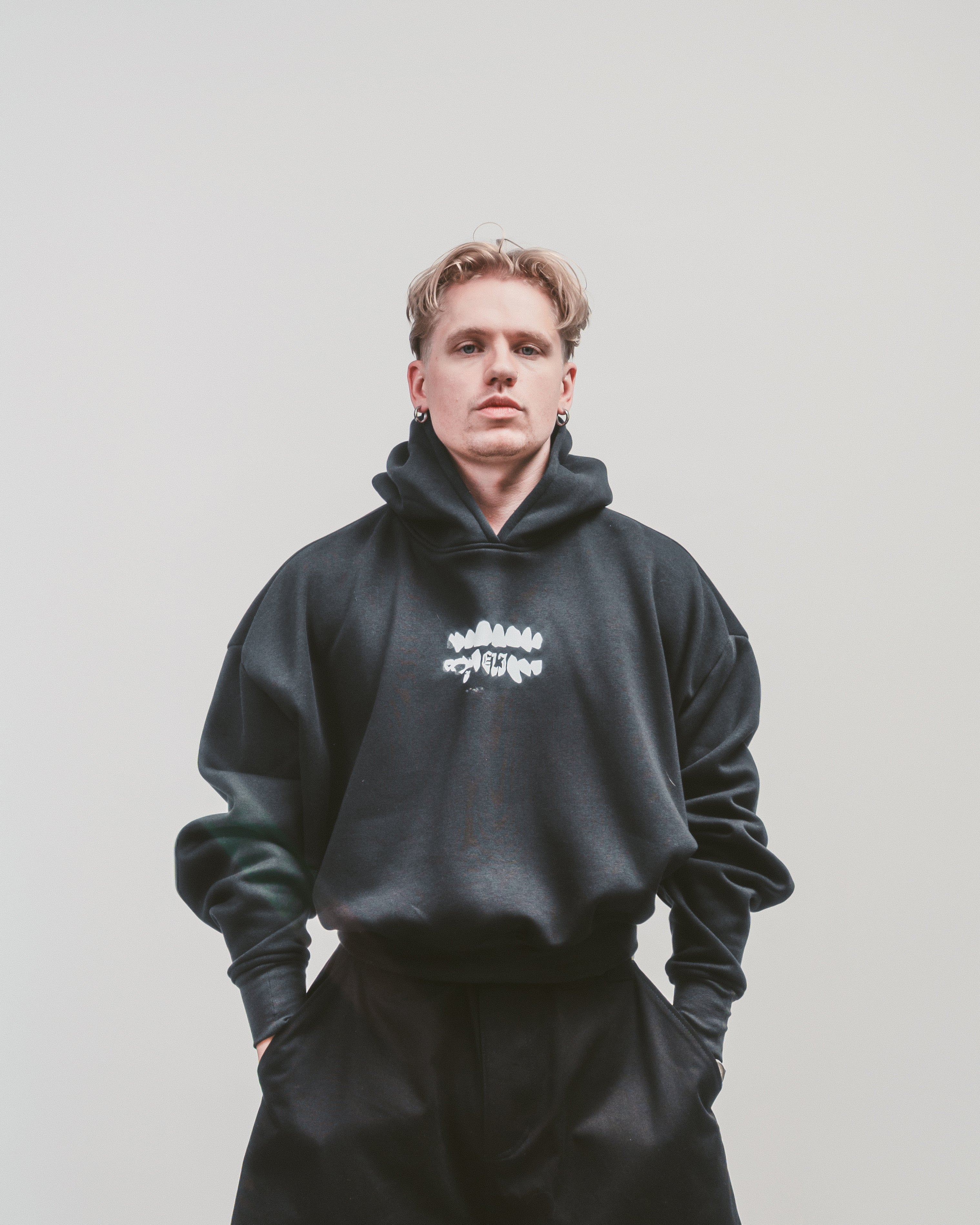 Original 'Tooth' hoodie | Black college hoodie