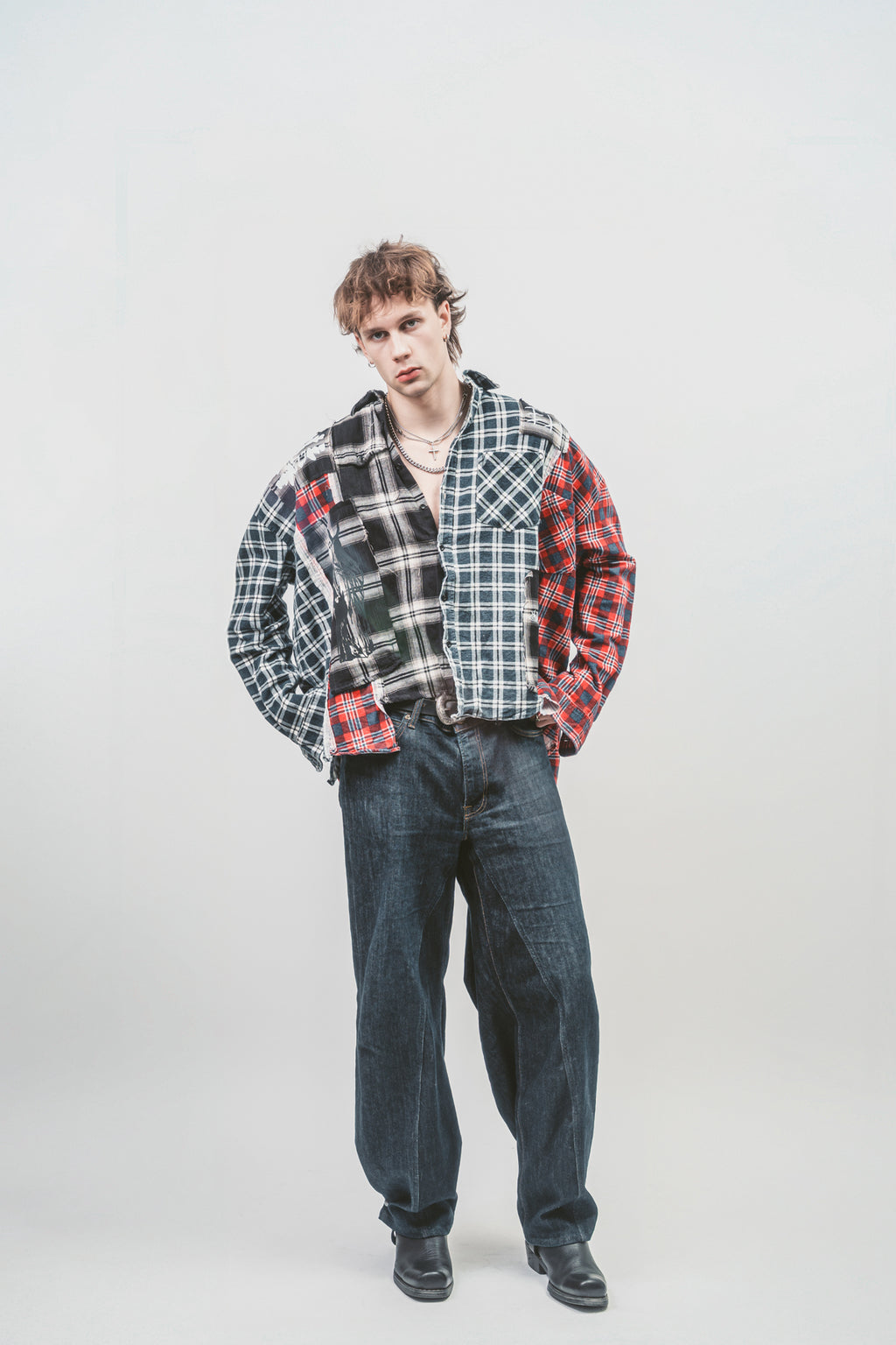 Upcycled 'Transformer' jeans | Blue denim jeans