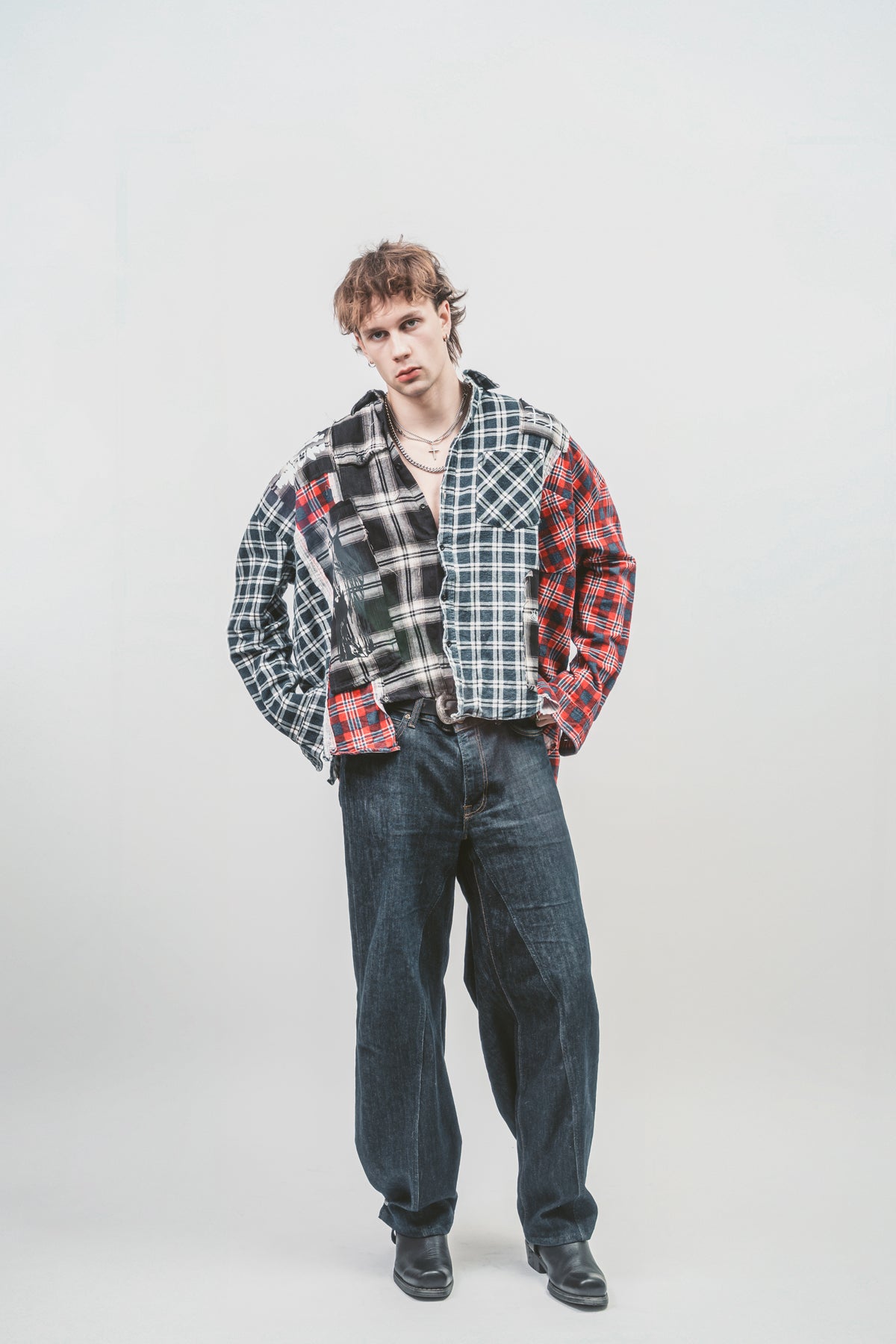 Upcycled 'Transformer' jeans | Blue denim jeans