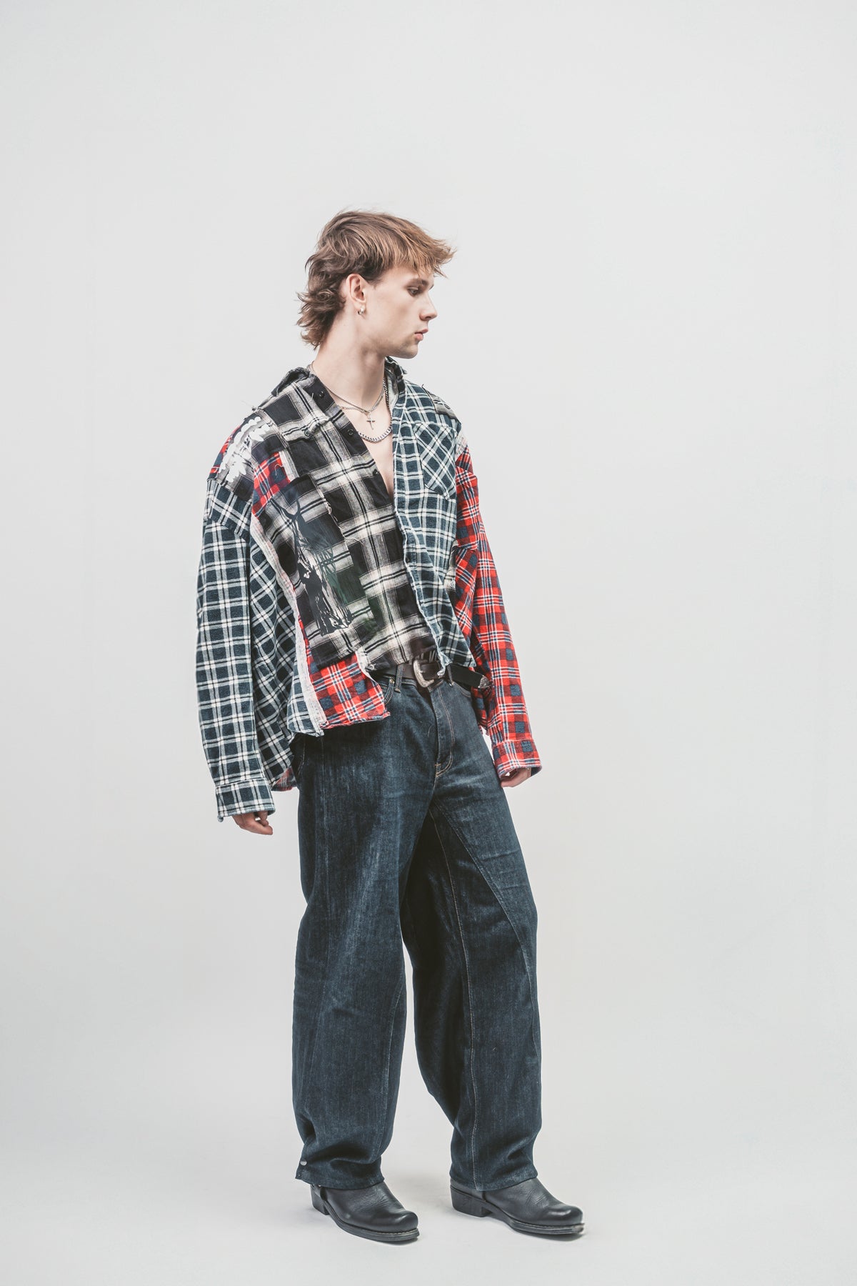 Upcycled 'Transformer' jeans | Blue denim jeans